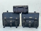 Saddle Bags Saddlebag Luggage Bag For Sportster New Goat Leather Motorcycle