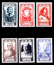 YT 765 à 770  - NEUF** - année 1946 -  Célébrités françaises