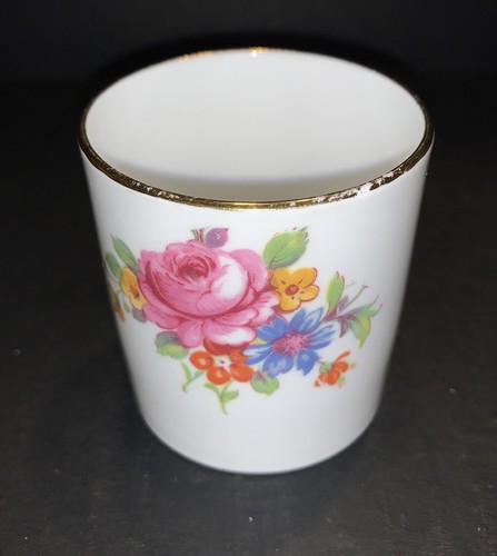 Vintage Royal Chelsea Toothpick Holder Gold Trim English Bone China Floral - Picture 12 of 12