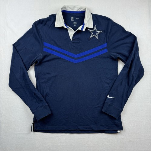 Polo Dallas Cowboys Rugby Sport M Vintage anni 90 Nike NFL logo Swoosh ricamato