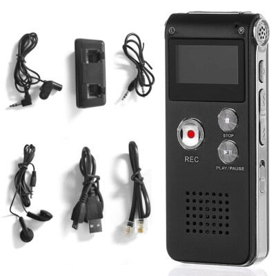 Digital Voice Recorder Dictaphone Audio Sound Recorder Mini Small Spy Lecture