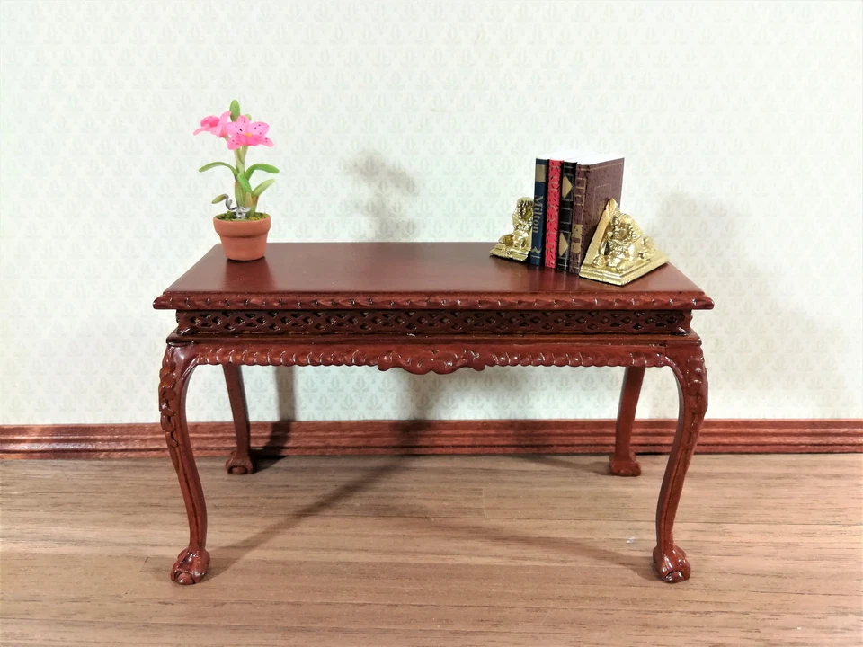 Sujetalibros miniatura para casa de muñecas esfinge egipcia pirámide metal dorado escala 1:12 Foto 4 de 4