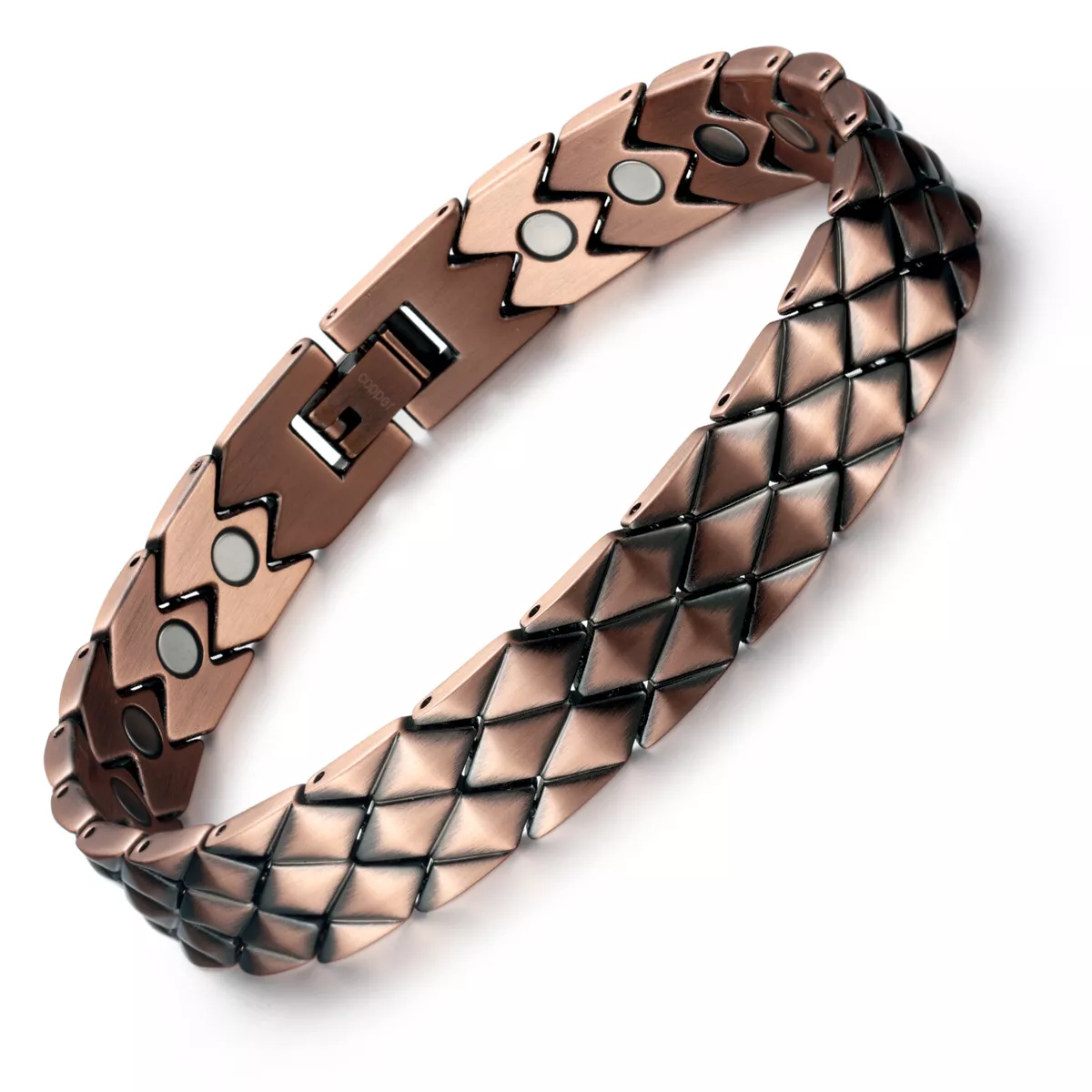RainSo Magnetic Copper Bracelet with 21 magnets adjustable with