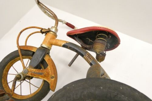 Antique Old Kids Children’s Tricycle Cycle Pressed Steel Parts Bike Seibert - Picture 9 of 12