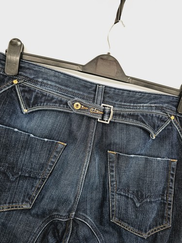 Diesel Industry Pheyo Relaxed Cinch Back Blue Denim Jeans (W30 L32) Wash 008ST - Picture 11 of 19