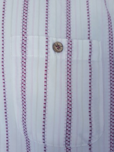 MENS MANTARAY SHIRT SZ L IN EXCELLENT CONDITION! WHITE,PINK,STRIPED,HIGH... - Picture 6 of 8