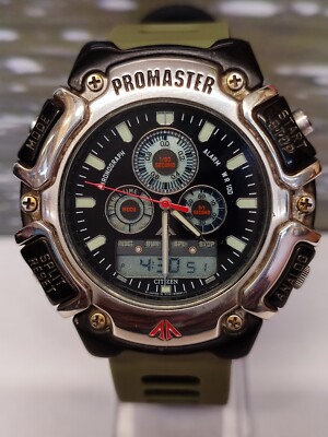 CITIZEN PROMASTER QUARTZ BLACK DIAL C112-H11089 JAPAN MEN'S FULL