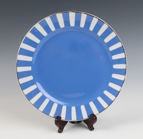 Set of 8 Sarreguemines FOX TROTT French Art Deco 8" Dessert Plates Fox-Trott - Picture 6 of 12