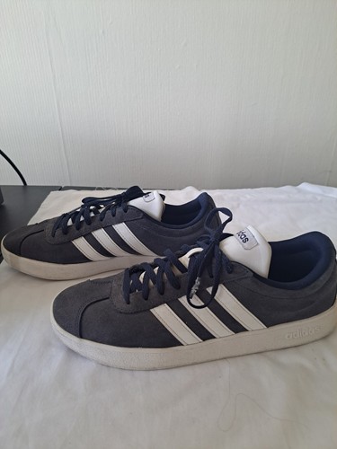 Adidas VL Court 2.0 Suede Sneakers DA9854 Navy Blue White Men’s Size 9 Medium