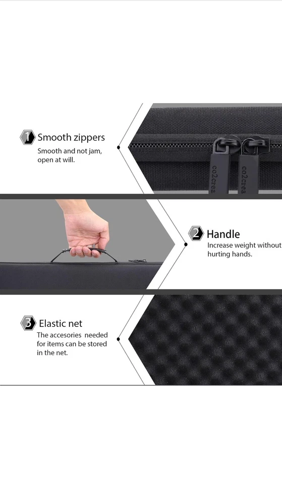 co2CREA Hard Case Replacement for Logitech MX Keys Advanced Wireless Illuminat - Image 4 of 4