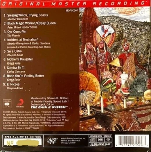 ABRAXAS SACD MoFi Santana SYD STOCK Inc GST Mobile Fidelity Sound Labs MFSL - image 2 of 3