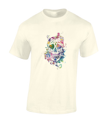 SUGAR SKULL PAINT HERREN T-SHIRT MEXICO DAY OF THE DEAD COOLE MODE RETRO NEU