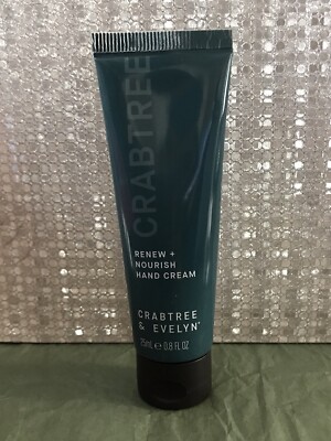 Crabtree & Evelyn Renew + Nourish Handcreme 25ml Mini/Reisegröße Neu & Versiegelt