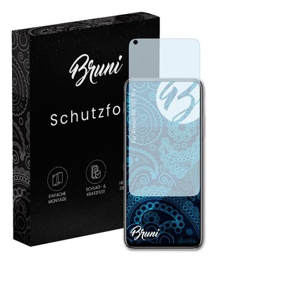 Bruni 2x Folie für Xiaomi MI 10T Pro Schutzfolie Displayschutzfolie