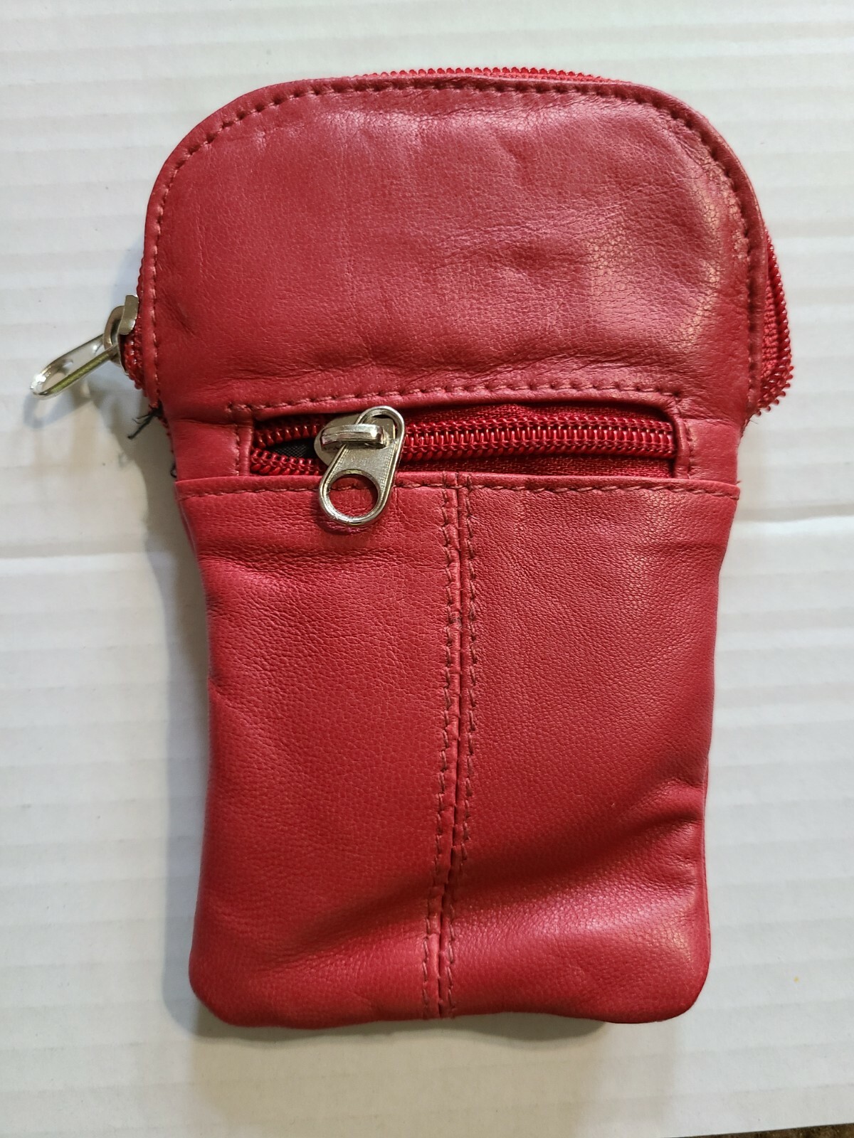 Marshal Leather Red Zip Cigarette Case Up To 100's Coin Purse eBay