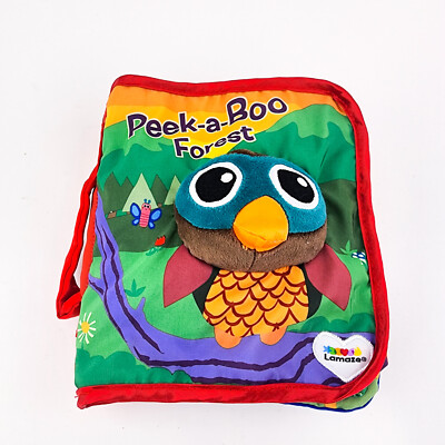Tomy Lamaze Peek A Boo Forest Baby Soft Fabric Book Owl Crinkle Toddler