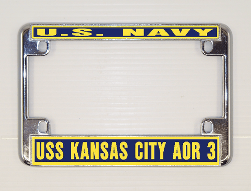 USS KANSAS CITY AOR 3 Nummernschild Rahmen U S Navy Militär Auto-LKW-Motorrad - Bild 9 von 11