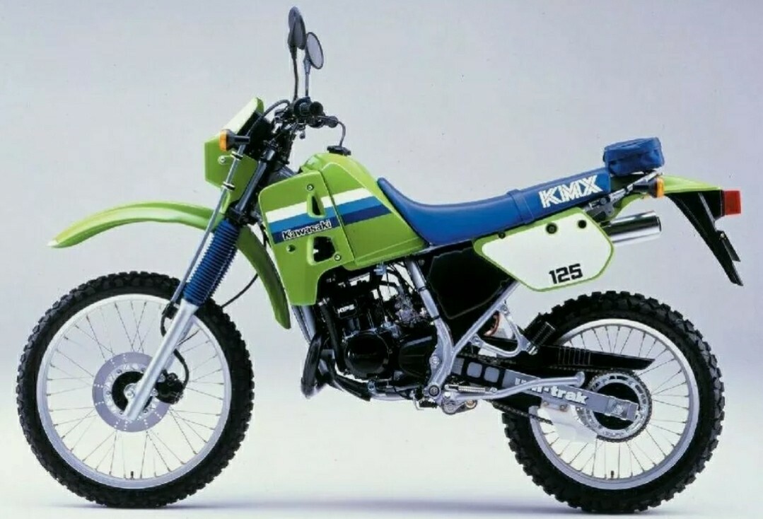 KAWASAKI KMX125 1986 DECAL KIT (GREEN BIKE VERSION)