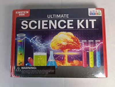 Einstein Box Ultimate Science 120 Experiment Kit STEM Projects Chemistry Kit New