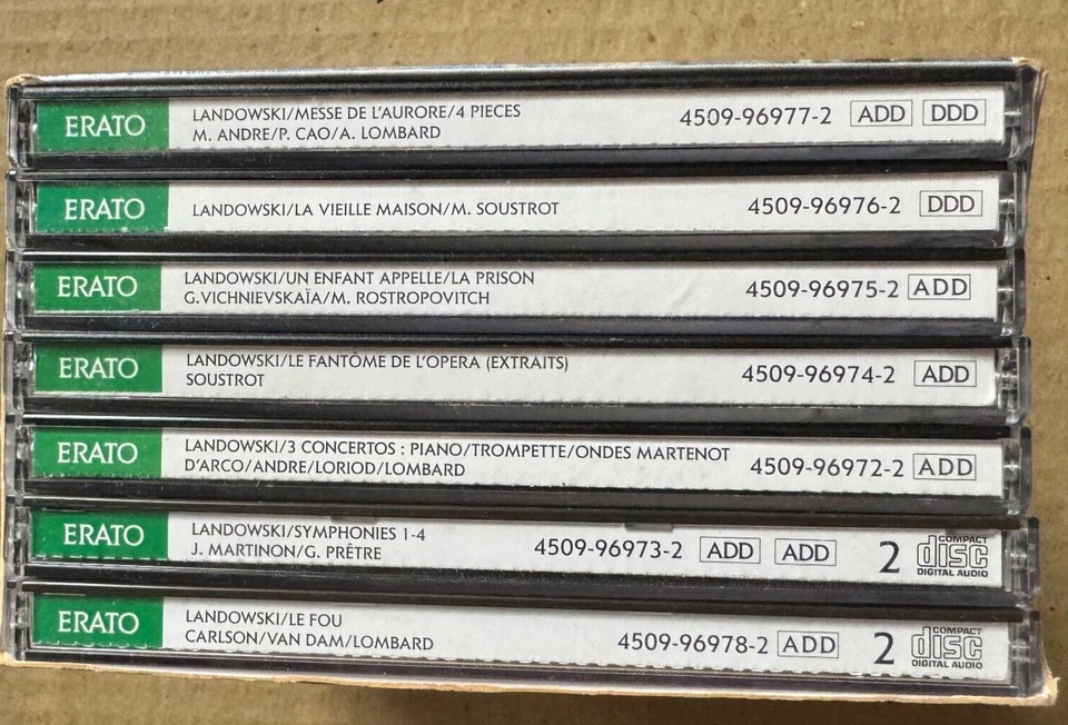 Marcel Landowski Symphonies Concertos etc 9 CD Box set - Image 2 of 4