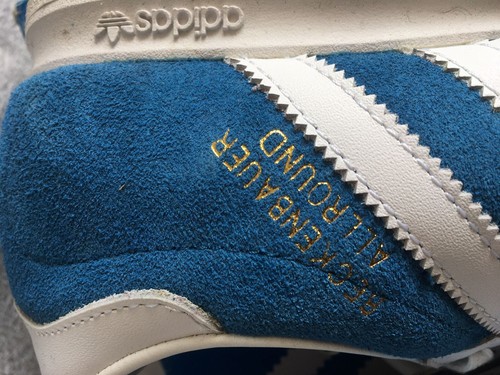 ADIDAS BECKENBAUER ALLROUND BLUE/WHITE 2014 TRAINERS UK 8.5 WORN ONCE OG BOX - Picture 12 of 13