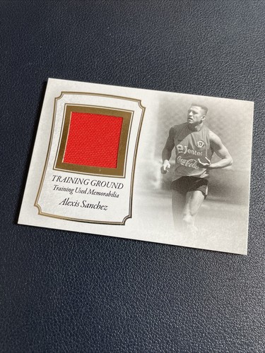 2018 Futera Unique Alexis Sanchez Game Used Patch Gold 9/27 Arsenal Chile - Picture 5 of 5