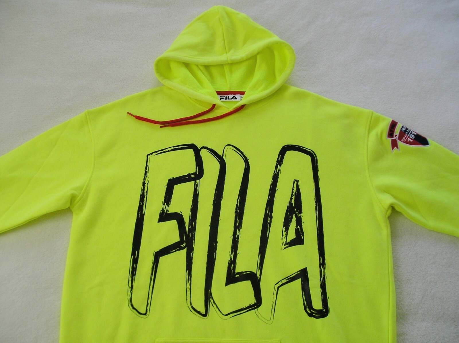 Fila HOMEY HOODY DRESS felpa camicia pile con cappuccio casual lavoro top ~ donna taglia XL ~ NUOVO CON ETICHETTE