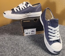 Vintage Converse Jack Purcell Blue Canvas Sneakers Size 3.5 Men/5 Women "New"