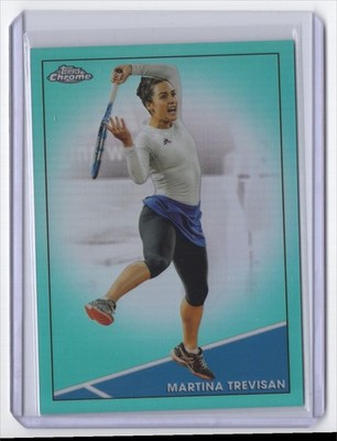 2021 Topps Chrome Tennis Aqua Refractor Martina Trevisan 005/150 #67