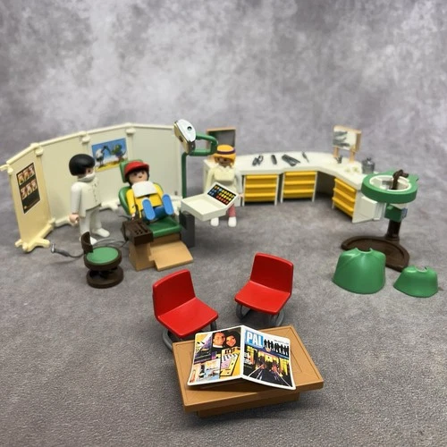 VTG Playmobil 3762 Dentist Office- Incomplete & has some yellowing