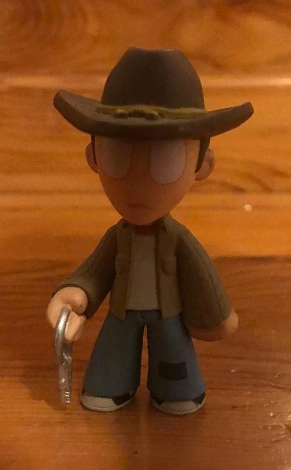 Carl 7 cm funko mystery minis the walking dead series 2 solo figures no scatola - Immagine 2 di 4