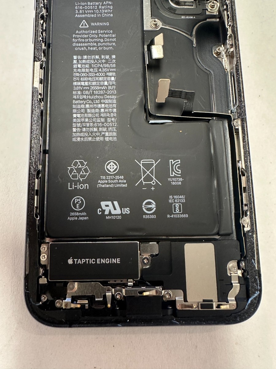 Genuine iPhone XS Black Back Housing Frame with battery, back
