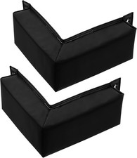 2 Pcs Corner Dock Bumpers Guard with Screws Boat Docking black