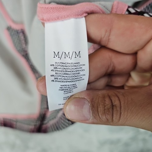 CAbi Trenchcoat Damen Größe M mehrfarbig kariert Ponte Stretch ungefüttert Kragen - Bild 5 von 9