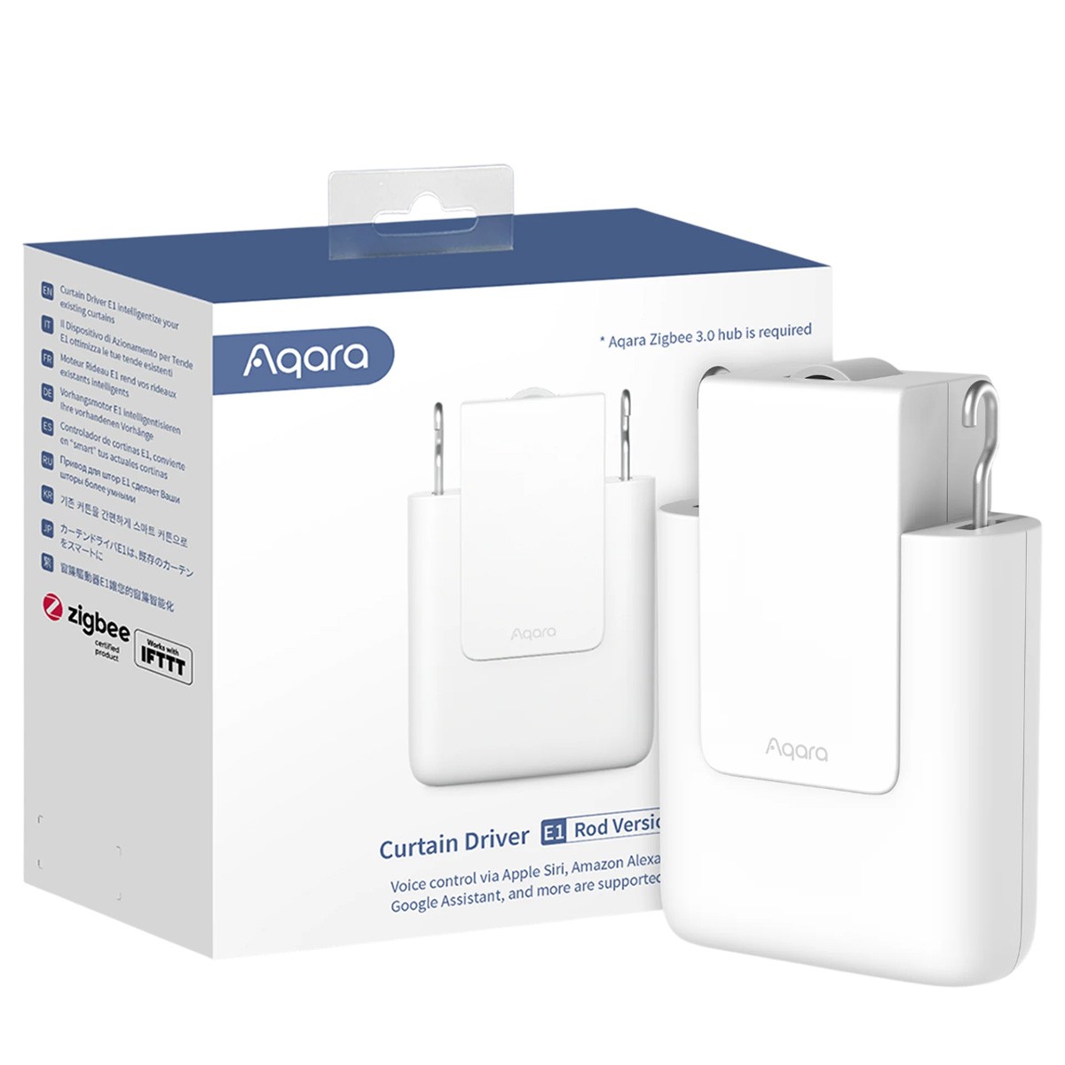 Moteur de rideau connecté compatible Zigbee 3.0 et multi-système