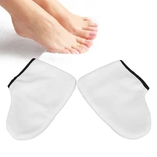 2pcs Paraffin Wax SPA Booties White Paraffin Wax Therapy Booties Refills
