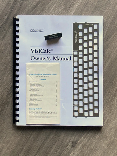Módulo Visicalc para calculadora superposición manual para Hewlett Packard HP 75C HP 75D - Imagen 1 de 3