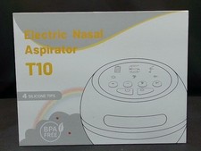 Electric T10 Nasal Aspirator - White - 4 Silicone Tips BPA Free