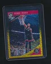 SERGE IBAKA 2018-19 PANINI DONRUSS OPTIC BLACK GOLD PRIZM PARALLEL 4/8 #33