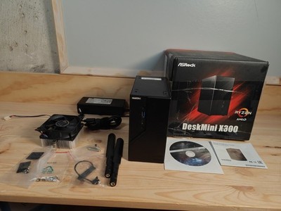 ASRock DeskMini X300  Barebone schwarz Mini-PC AMD AM4 System Plattform 