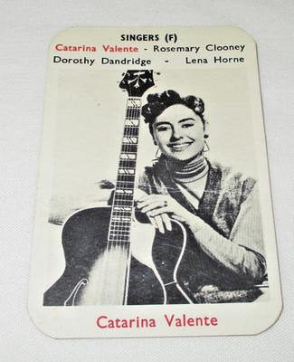 Catarina Valente 50er Jahre Maple Leaf Singers Kaugummi Karte