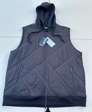 NWT's Murano Liquid Luxury Black Slim Fit Hooded Hybrid Vest XXL 2XL 175