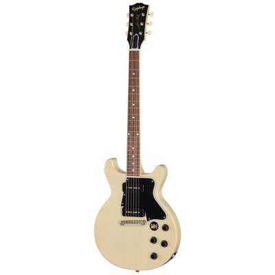 Epiphone 1960 Les Paul Special Double Cut Reissu TV White - Single Cut E-Gitarre