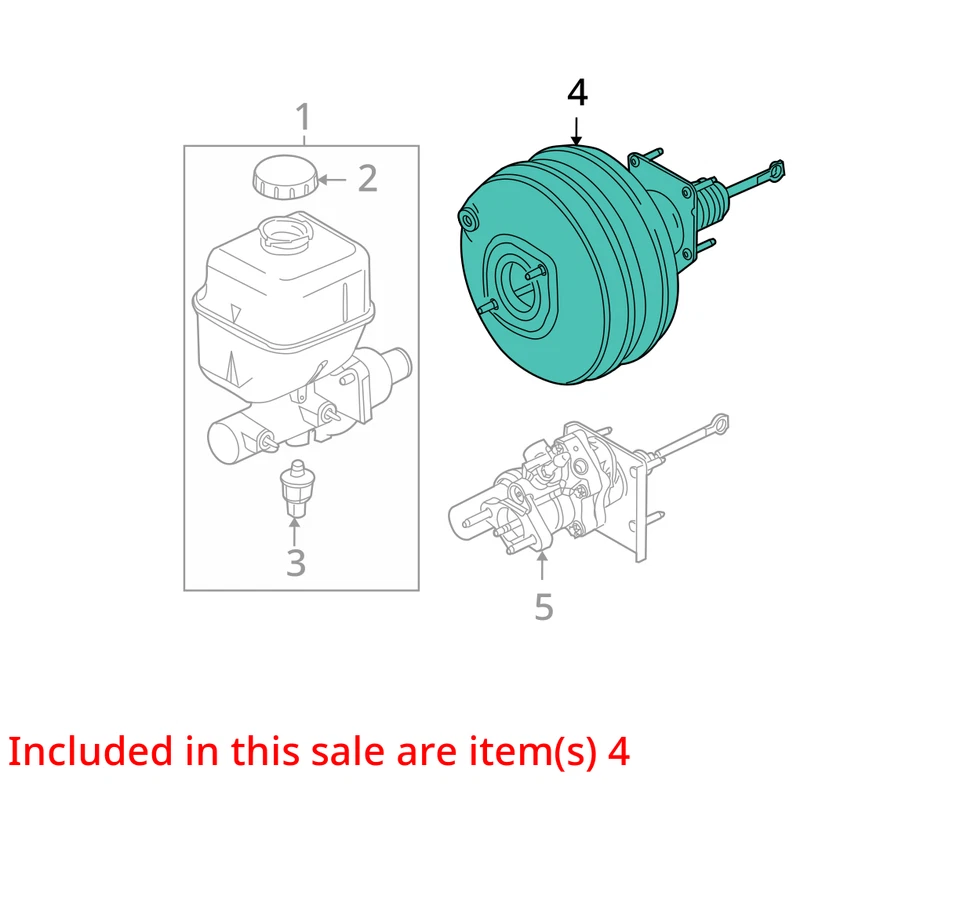 Ford F250 Super Duty 2009 potenciador de freno OEM 149 k millas - LKQ400517040 Foto 4 de 4