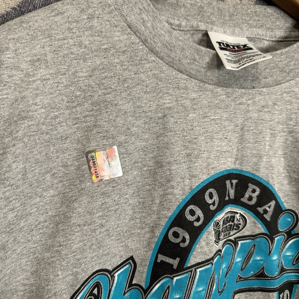 Camiseta De Colección 1999 Finales NBA San Antonio Spurs Champions Tultex XL Foto 4 de 4