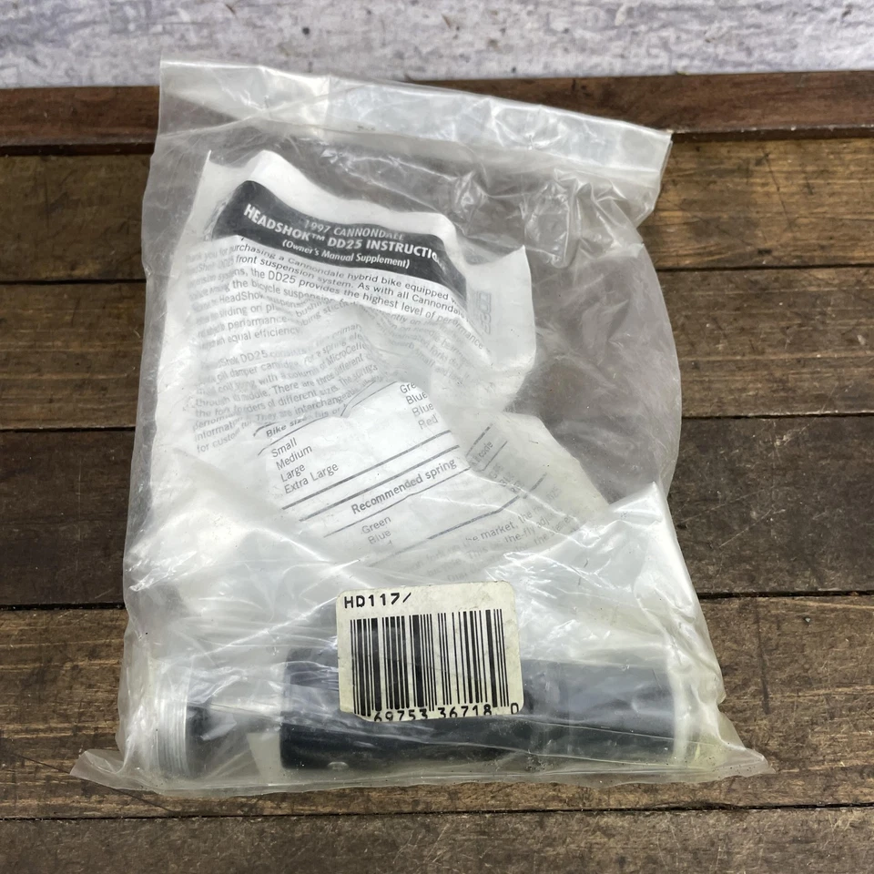 Kit Amortiguador Cannondale HeadShok DD25 De Colección 1997 NOS HD1127 Horquilla Manual Foto 4 de 4