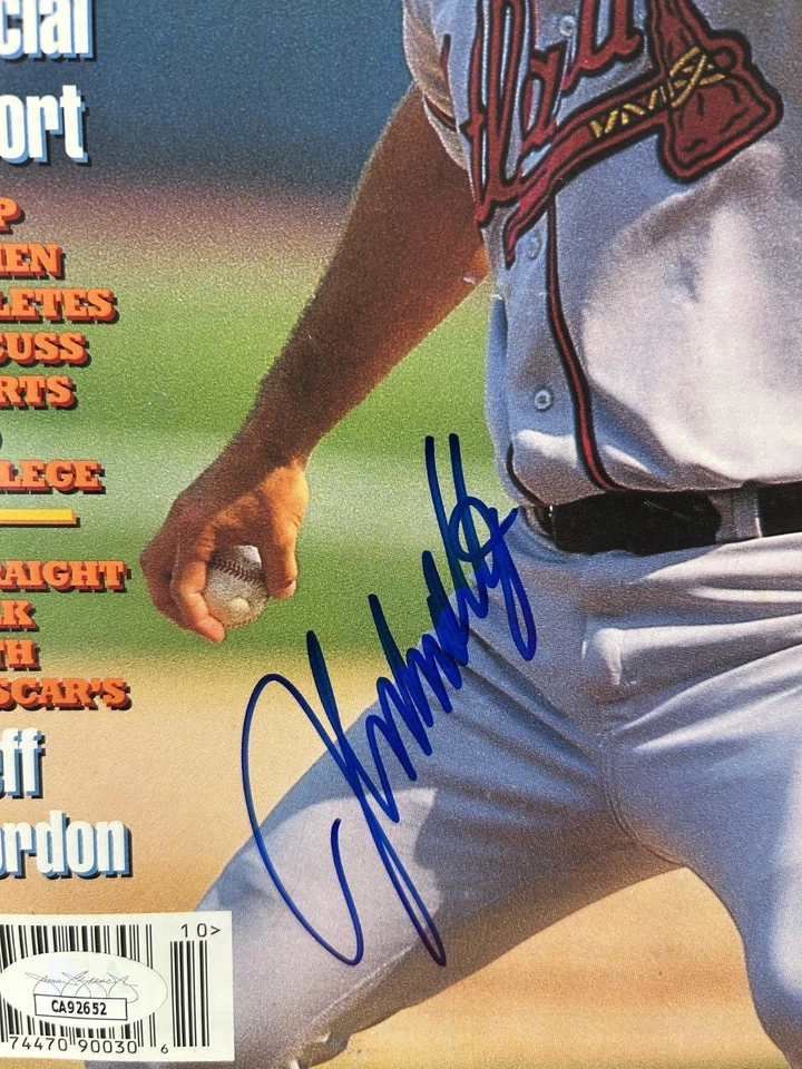 John Smoltz Autographed Sports Spectrum Magazine October 1999 JSA COA - Image 2 of 3