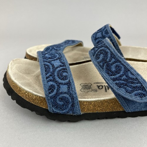 Sandalias planas de verano Betula Birkenstock con cuentas sin cordones zapatos de vacaciones 39 UK5.5 - 6 - Imagen 5 de 16