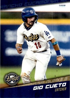 2025 Gio Cueto MiLB Minor League Rookie Rancho Cucamonga Quakes
