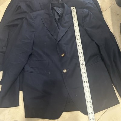 Loro Piana Lot Of 4 Navy Business Suit 100% Merino Wool ZELANDER